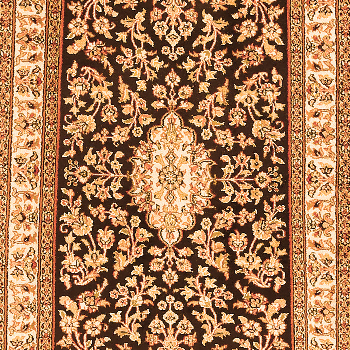 Serging Thickness of Machine Washable Medallion Orange Traditional Area Rugs, wshtr365org