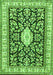 Medallion Green Traditional Rug, tr365grn