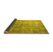 Sideview of Persian Yellow Bohemian Rug, tr3660yw