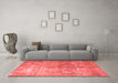 Bohemian Red Washable Rugs