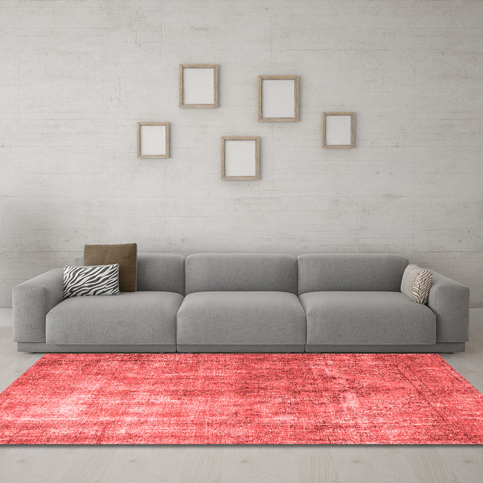 Bohemian Red Washable Rugs