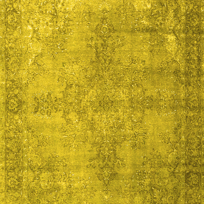 Machine Washable Persian Yellow Traditional Rug, wshtr3661yw