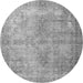 Machine Washable Persian Gray Traditional Rug, wshtr3661gry