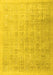 Machine Washable Persian Yellow Traditional Rug, wshtr3662yw