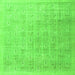 Serging Thickness of Persian Green Traditional Rug, tr3662grn
