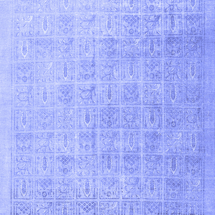 Machine Washable Persian Blue Traditional Rug, wshtr3662blu