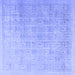 Square Persian Blue Traditional Rug, tr3662blu