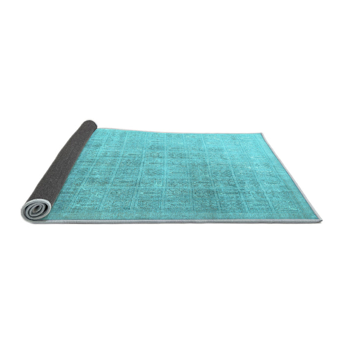Sideview of Persian Light Blue Traditional Rug, tr3662lblu