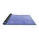 Sideview of Persian Blue Traditional Rug, tr3662blu