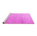 Sideview of Machine Washable Persian Pink Traditional Rug, wshtr3662pnk