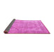 Sideview of Medallion Pink Traditional Rug, tr3663pnk