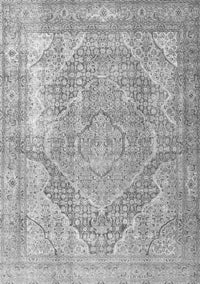 Medallion Gray Traditional Rug, tr3663gry