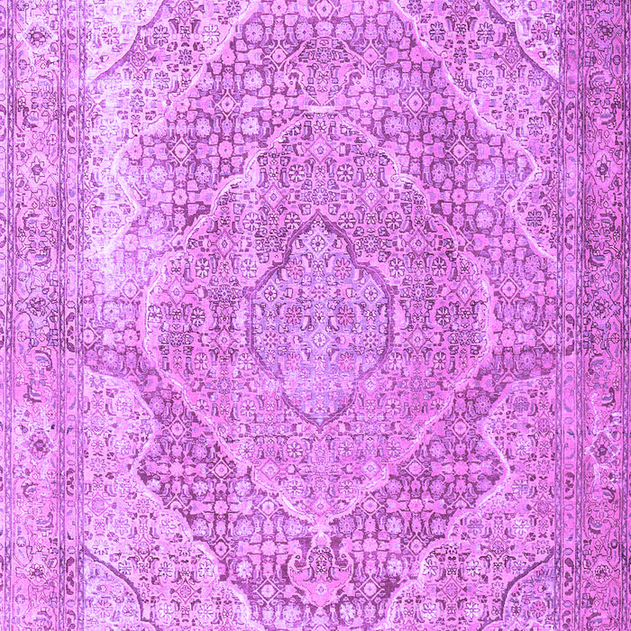 Machine Washable Medallion Purple Traditional Area Rugs, wshtr3663pur