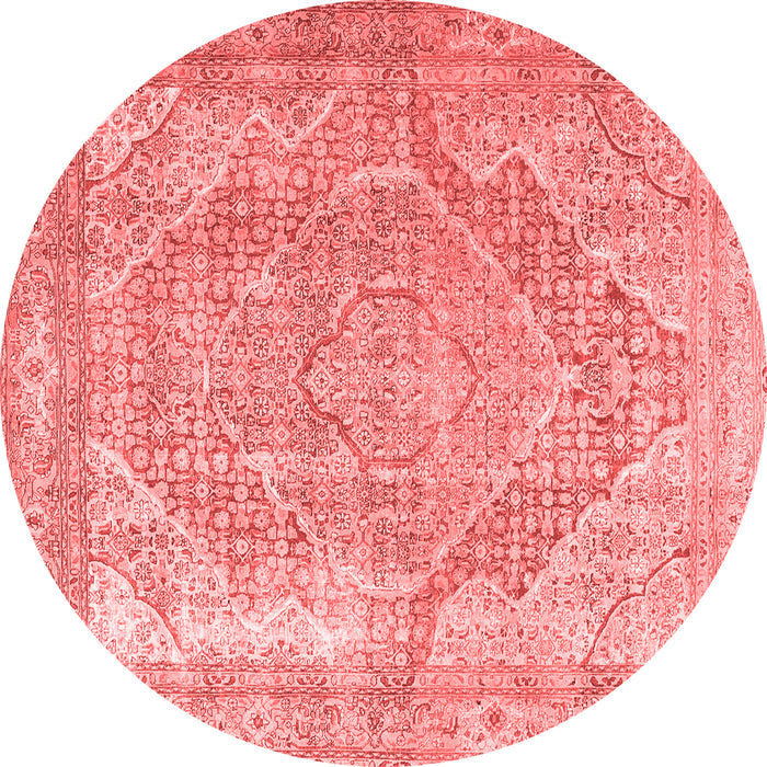 Medallion Red Traditional Rug, tr3663red