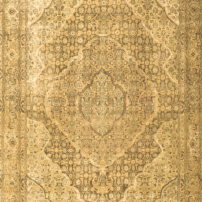 Medallion Brown Traditional Rug, tr3663brn