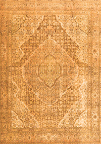 Medallion Orange Traditional Rug, tr3663org