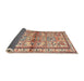 Sideview of Traditional Chestnut Red Persian Rug, tr3664