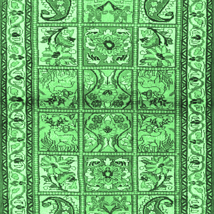 Persian Emerald Green Traditional Rug, tr3664emgrn