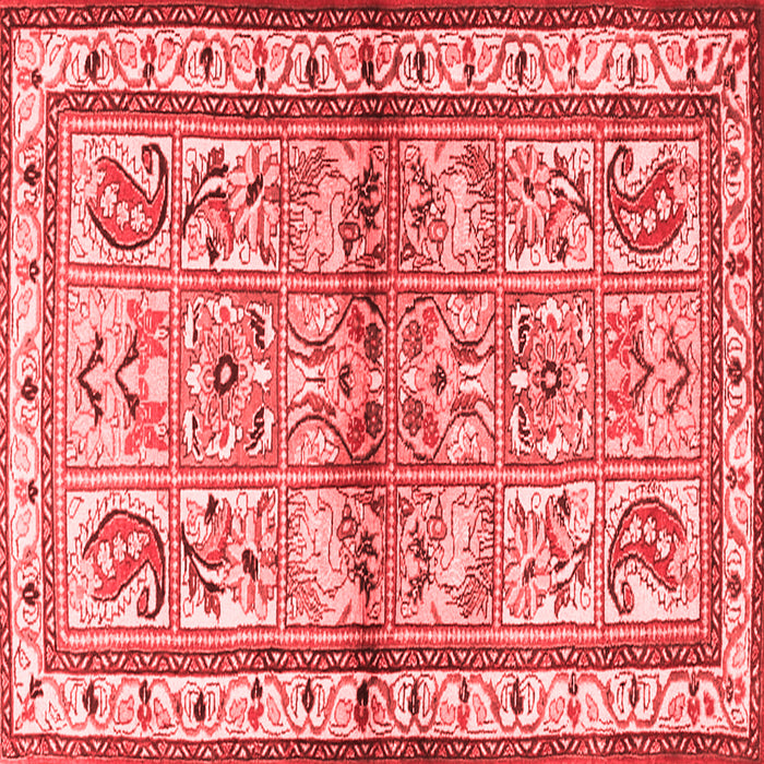Machine Washable Persian Red Traditional Rug, wshtr3664red