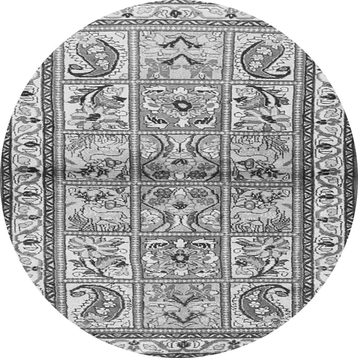 Square Persian Gray Traditional Rug, tr3664gry