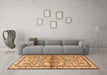 Machine Washable Persian Brown Traditional Rug in a Living Room,, wshtr3664brn