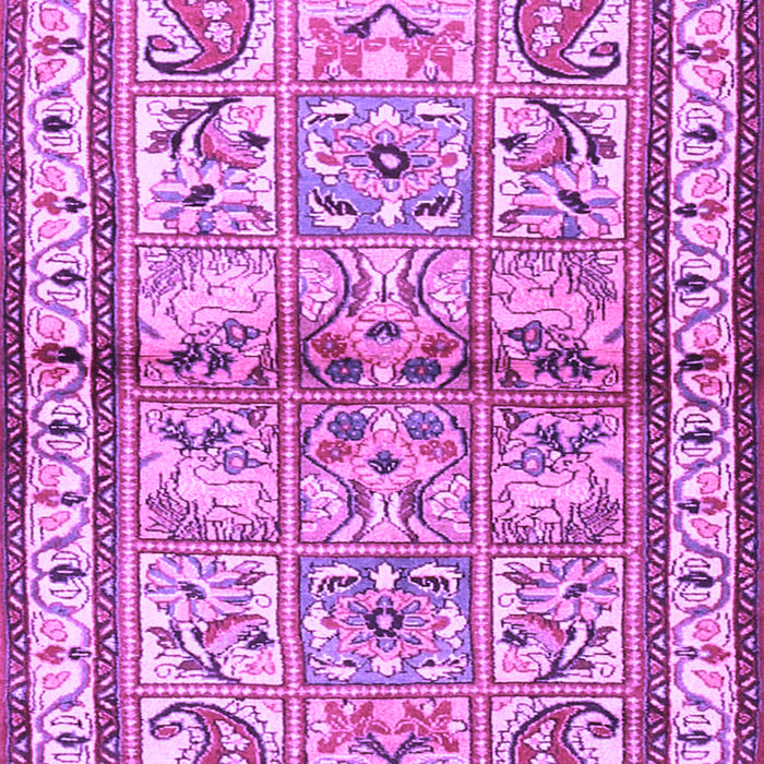 Machine Washable Persian Purple Traditional Area Rugs, wshtr3664pur