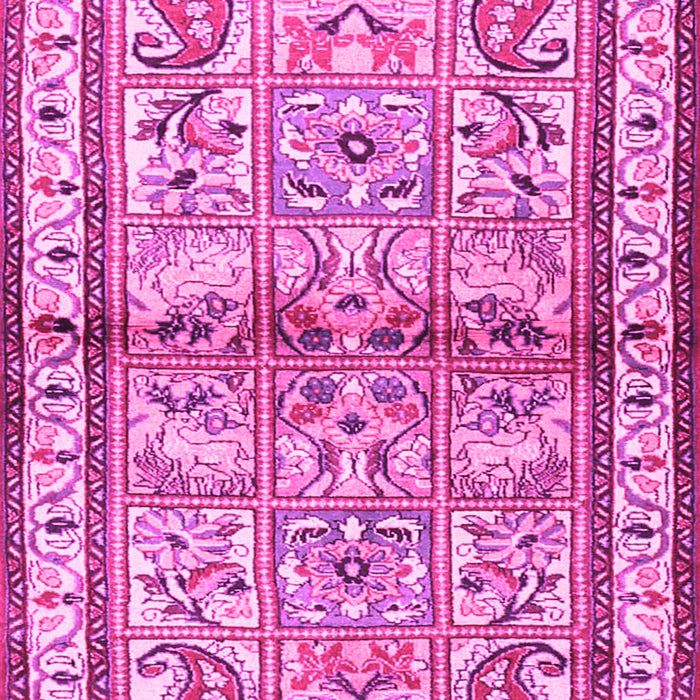 Machine Washable Persian Pink Traditional Rug, wshtr3664pnk