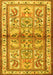 Machine Washable Persian Yellow Traditional Rug, wshtr3664yw