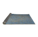 Sideview of Traditional Light Slate Gray Persian Rug, tr3665