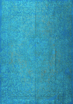 Persian Light Blue Bohemian Rug, tr3665lblu