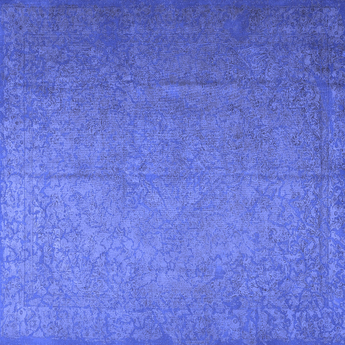 Square Persian Blue Bohemian Rug, tr3665blu