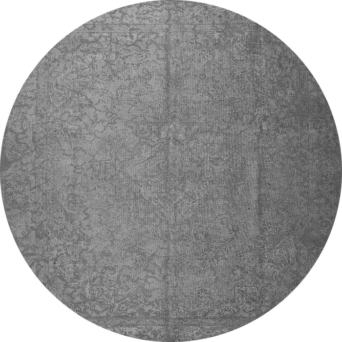 Square Persian Gray Bohemian Rug, tr3665gry