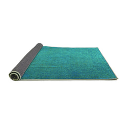 Sideview of Persian Turquoise Bohemian Rug, tr3665turq