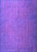 Machine Washable Persian Purple Bohemian Area Rugs, wshtr3665pur