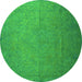 Machine Washable Persian Green Bohemian Area Rugs, wshtr3665grn