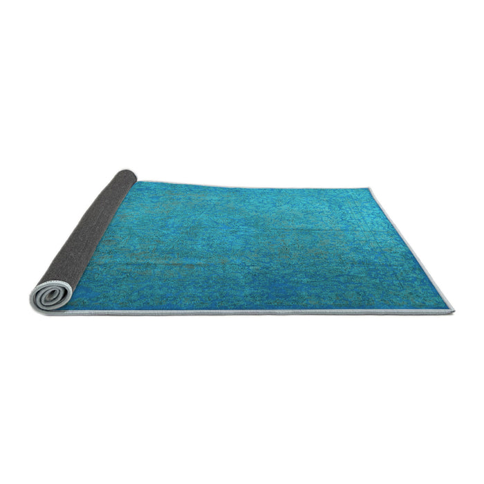 Sideview of Persian Light Blue Bohemian Rug, tr3665lblu