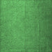 Square Machine Washable Persian Emerald Green Bohemian Area Rugs, wshtr3665emgrn