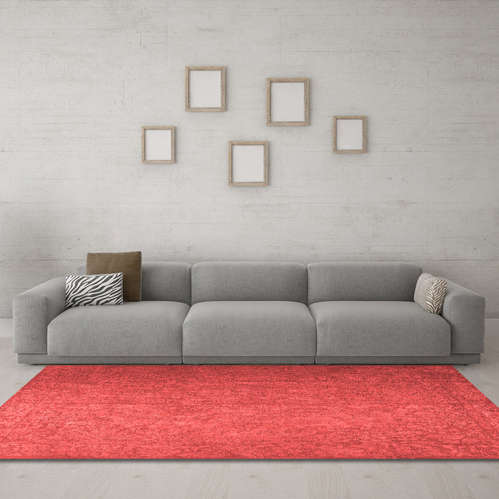 Bohemian Red Washable Rugs