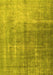 Machine Washable Persian Yellow Bohemian Rug, wshtr3666yw
