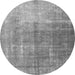 Square Persian Gray Bohemian Rug, tr3666gry