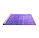 Sideview of Machine Washable Persian Purple Bohemian Area Rugs, wshtr3666pur