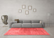 Bohemian Red Washable Rugs