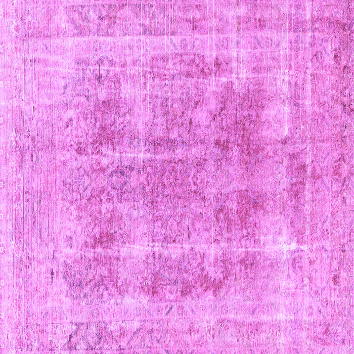Square Machine Washable Persian Purple Traditional Area Rugs, wshtr3667pur