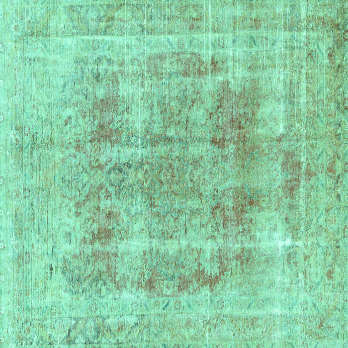 Square Persian Turquoise Traditional Rug, tr3667turq
