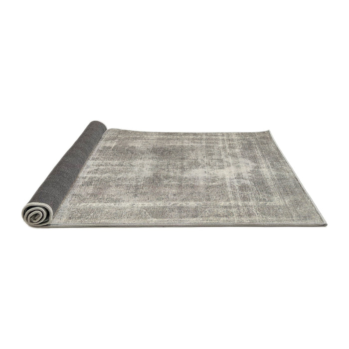 Sideview of Traditional Pale Silver Gray Persian Rug, tr3668