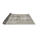 Sideview of Traditional Pale Silver Gray Persian Rug, tr3668