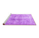 Sideview of Machine Washable Persian Purple Traditional Area Rugs, wshtr3668pur