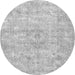 Square Persian Gray Traditional Rug, tr3669gry