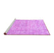 Sideview of Machine Washable Persian Purple Traditional Area Rugs, wshtr3669pur