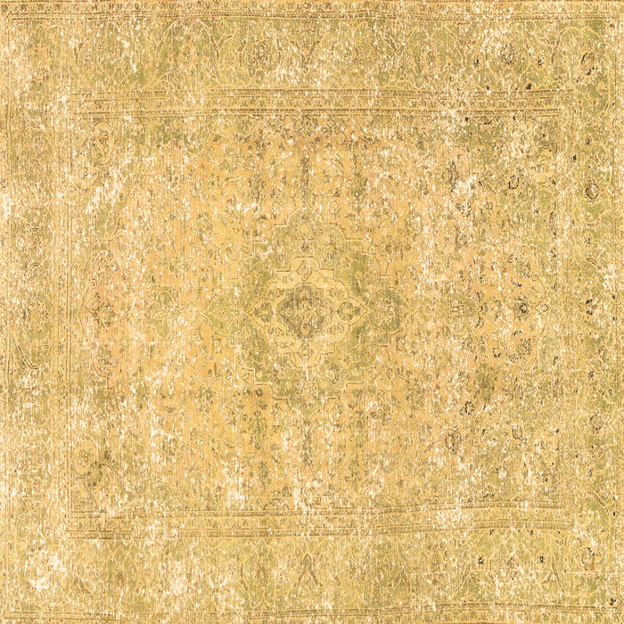 Square Persian Brown Traditional Rug, tr3669brn